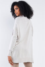 Load image into Gallery viewer, Iris Gray Asymmetrical Knit Sweater
