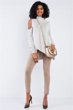 Load image into Gallery viewer, Iris Gray Asymmetrical Knit Sweater