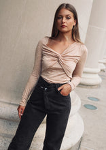 Load image into Gallery viewer, Viola Champagne Knot Top