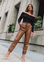 Load image into Gallery viewer, Astrid Black Off Shoulder Knit Top