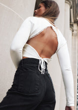 Load image into Gallery viewer, Meriah White Open Back Top