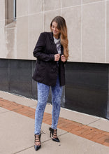 Load image into Gallery viewer, Delaney Black Pinstripes Blazer