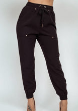 Load image into Gallery viewer, Evie Black Joggers