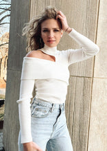 Load image into Gallery viewer, Mathilde Ivory Cut Out Sweater