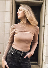 Load image into Gallery viewer, Terra Sand Turtleneck Knit Top