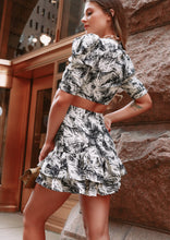 Load image into Gallery viewer, Adora Palm Print Cut Out Dress