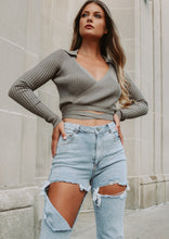 Load image into Gallery viewer, Daphne Olive Knit Top