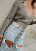Load image into Gallery viewer, Daphne Olive Knit Top