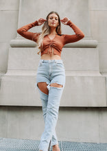 Load image into Gallery viewer, Gemma Rust Knit Top