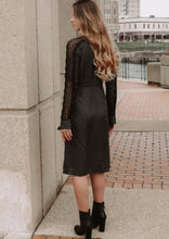 Load image into Gallery viewer, Trina Black Plaid Midi Dress