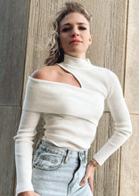 Load image into Gallery viewer, Mathilde Ivory Cut Out Sweater