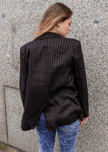 Load image into Gallery viewer, Delaney Black Pinstripes Blazer