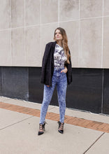 Load image into Gallery viewer, Delaney Black Pinstripes Blazer