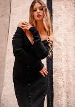 Load image into Gallery viewer, Freya Black Sweater Dress