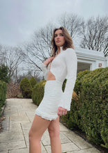 Load image into Gallery viewer, Filou White Textured Mini Dress
