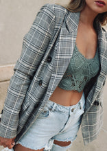 Load image into Gallery viewer, Wrenna Plaid Double Breasted Blazer