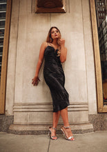 Load image into Gallery viewer, Everleigh Black Slip Dress