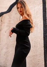 Load image into Gallery viewer, Freya Black Sweater Dress