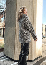 Load image into Gallery viewer, Juniver Grey Tweed Shacket