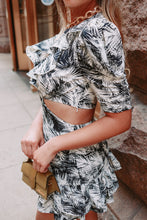 Load image into Gallery viewer, Adora Palm Print Cut Out Dress