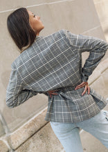 Load image into Gallery viewer, Wrenna Plaid Double Breasted Blazer
