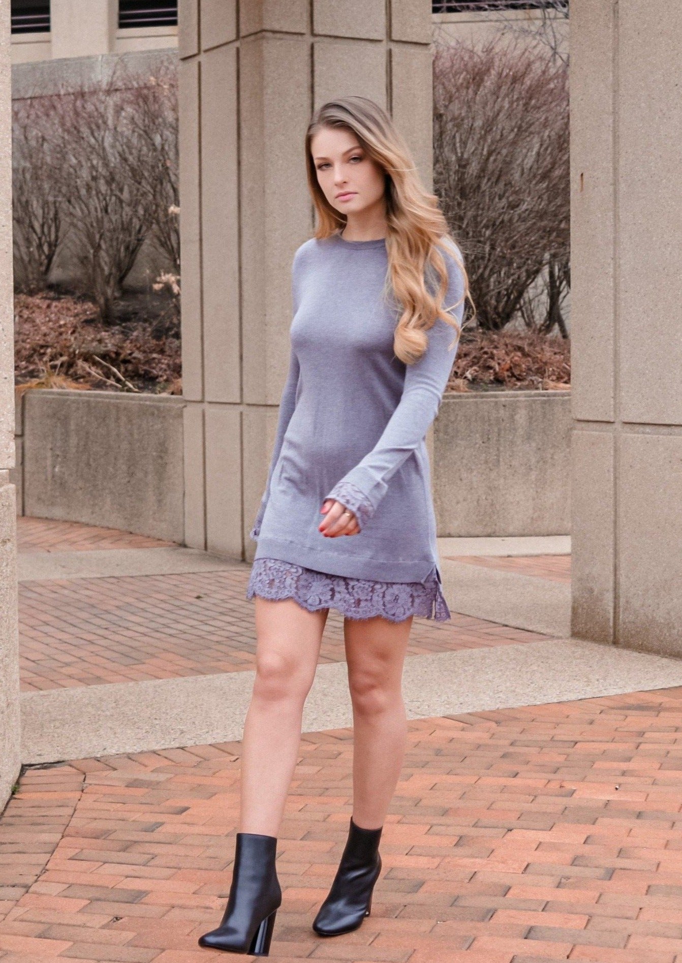 Willow Grey Sweater Dress M/L